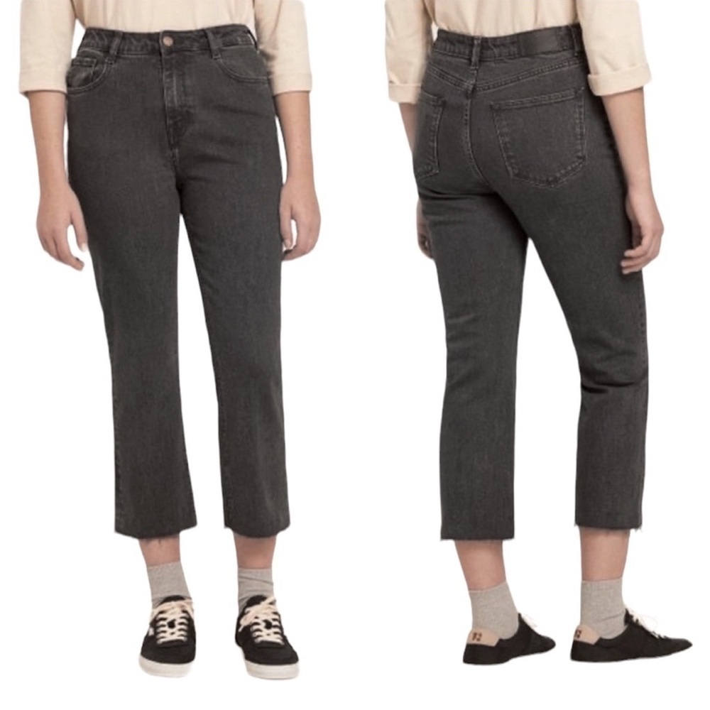 FRANK & Oak Karen Kick Flare Jeans Washed Black